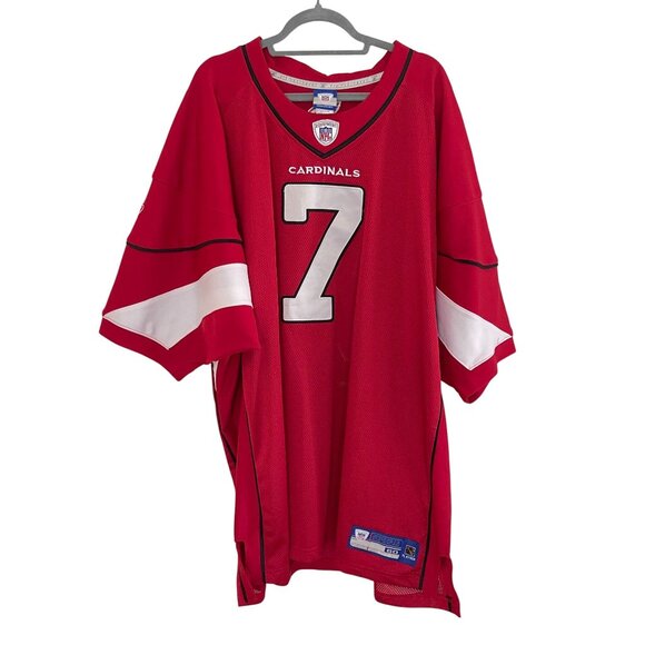 Reebok NFL Cardinals #7 Red Jersey Size 60 3XL Team Apparel On Field Embroidered - Picture 1 of 8